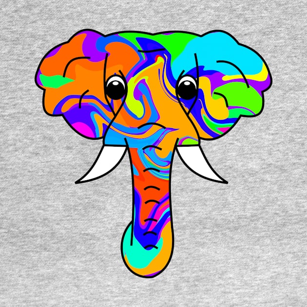 Colorful Elephant by Shrenk